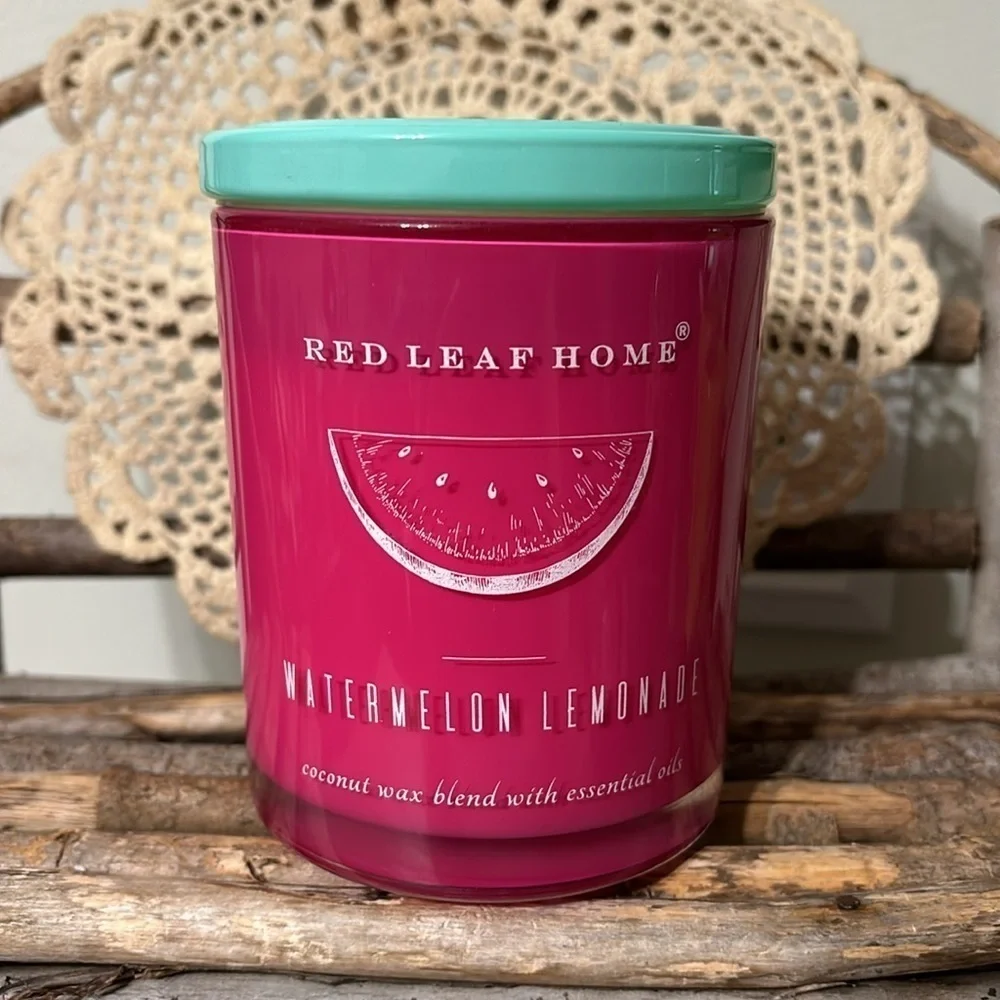 NWOT RED LEAF HOME WATERMELON LEMONADE 11 OZ JAR CANDLE